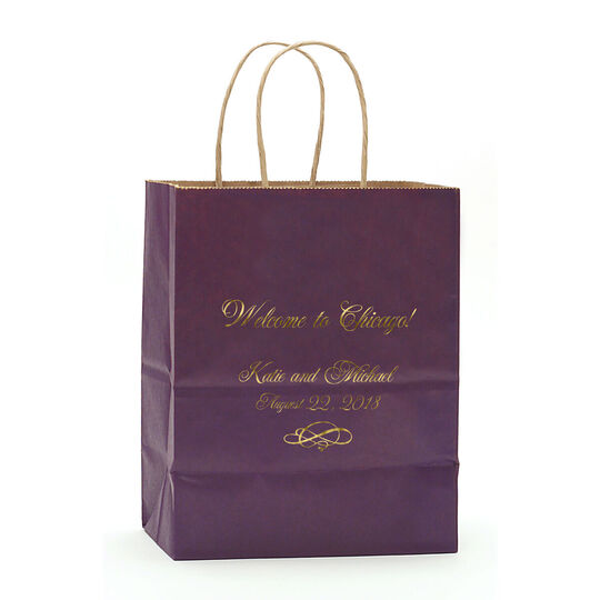 Coronation Scroll Twisted Handled Bags